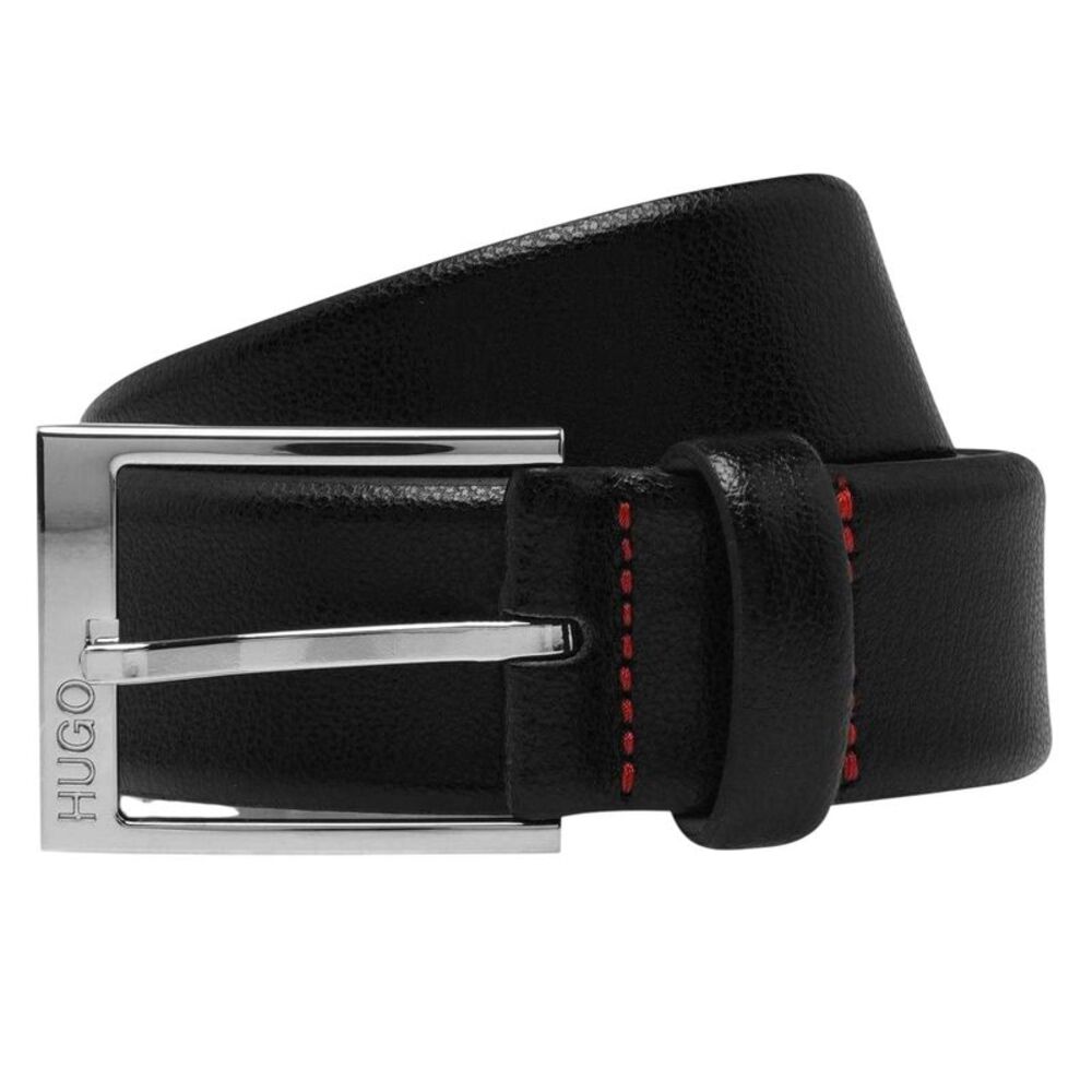 Hugo Mens Gellot Leather Belt / Black